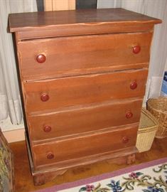 A nice, but gently used, four-drawer dresser.
