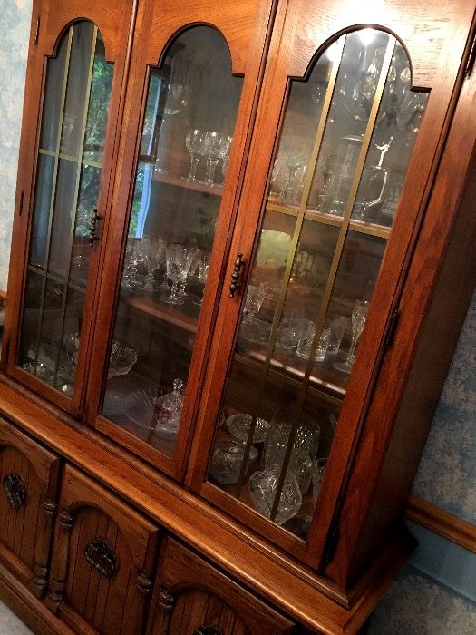 Also A Pretty Lighted China Cabinet...
