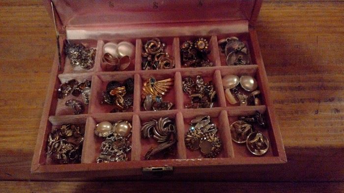 Some of the collectible costume jewelry available.