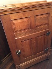 A MUST SEE Antique Ice Box!...