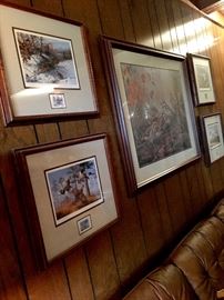 Lot's Of Framed  Hunt Scenes...