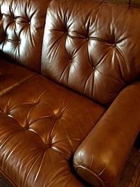 SO COMFY Vintage Leather 3 Cushion Sofa...