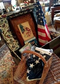 And A Pristine Antique Steamer Trunk...With Key!