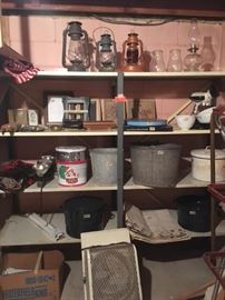 Dietz Lanterns, Galvanized Metal Items