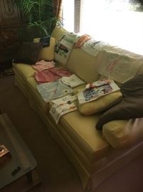 Butter Yellow Quality Sofa 