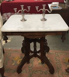 Marble Top Occasional Table 