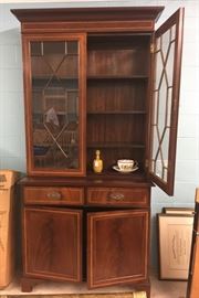 Flat Front China Cupboard