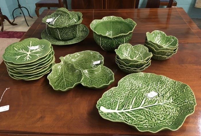 Portuguese Cabbage Leaf Pottery 