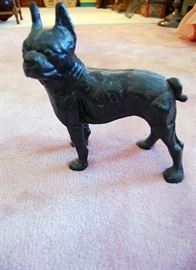 Antique Hubley cast iron Boston Terrior doorstop