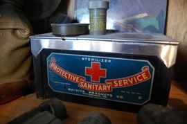Rare barber counter razor sterilizer 
