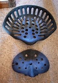 Cast iron tractor seats