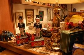 Cast iron mechanical banks, etc.