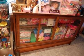Nice Antique oak display cabinet from country store