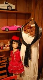 Antique dress form