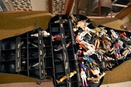 Vintage Star Wars figures in case