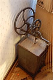 Antique butter churn