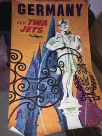 Vintage TWA poster