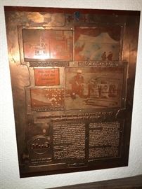 Gulf Advertising Copper Printing Plate