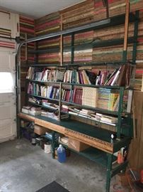 Country store primitive shelving