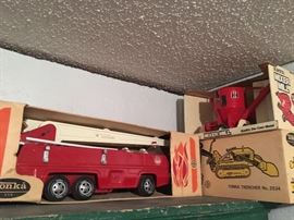 Vintage Tonka Toys and Trucks in Original Boxes