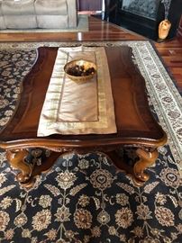 vintage solid wood coffee table