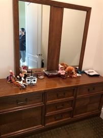 Mid century dresser and mirror