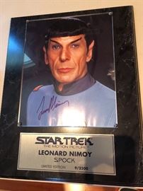 Signed Leonard Nimoy 9/2500