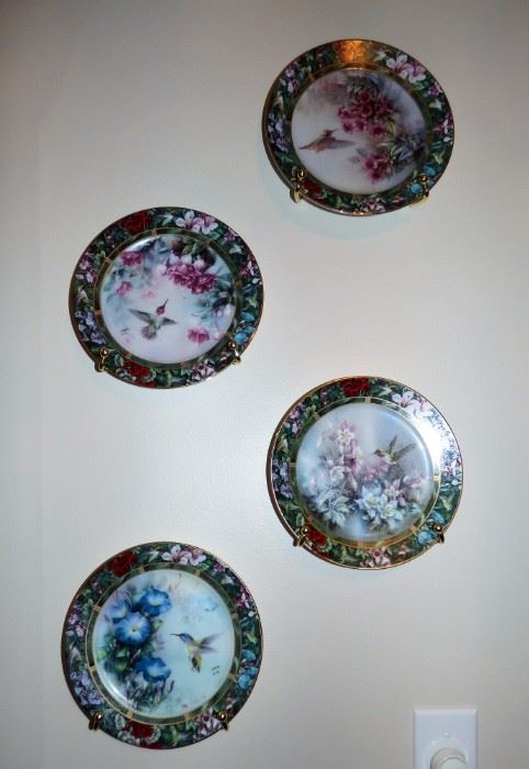 4 of 8 Lena Liu Hummingbird plates