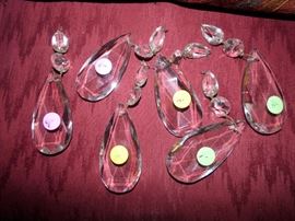 Very large crystal prisms from old downtown Rich's chandelier.