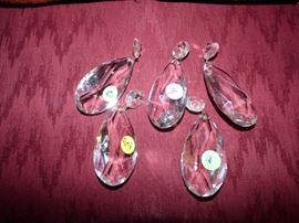 Large crystal teardrop prisms from old downtown Rich's chandelier.