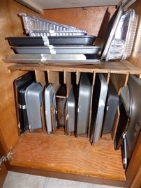 Misc. pans including Cuisinart, Wilton, etc.