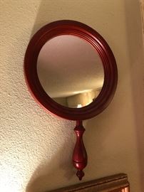 Vintage American Colonial style wall mirror by Tell City