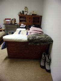 Great Captains Bed with under storage and bookcase headboard