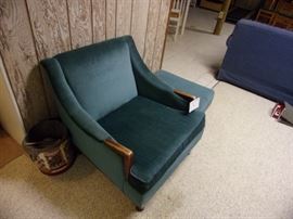 Easy chair and ottoman