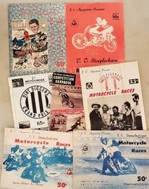 Vintage motorcycle mags & programs