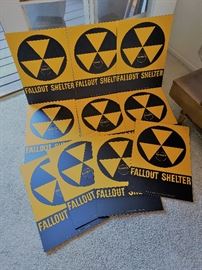 Vintage new stock metal signs