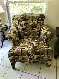 Eclectic Print Arm Chair