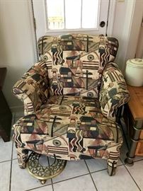 Eclectic Print Arm Chair