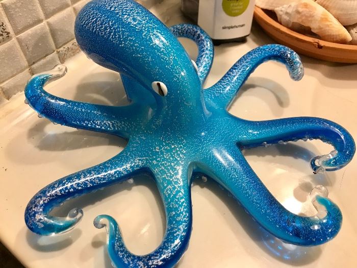 Art Glass Octopus 