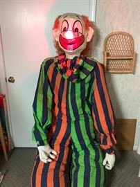 HUGE Clown with Light Up Nose