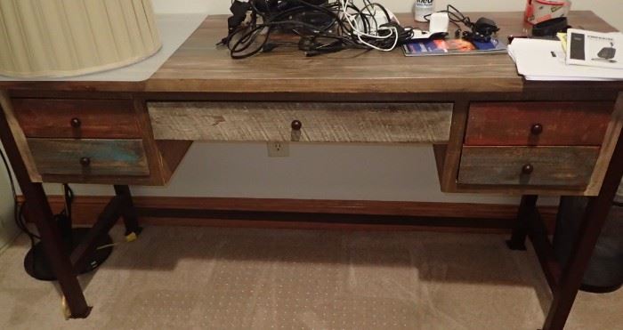 RESTORED WOOD PAINTED DESK