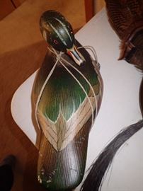 WOOD CARVED DUCKS