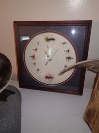 FISHING FLY CLOCK