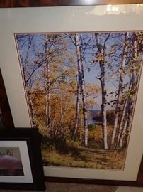 LOTS OF NICE FRAMED ART WORK
