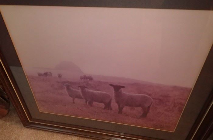 LOTS OF NICE FRAMED ART WORK