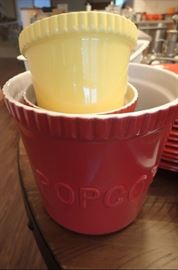 POPCORN BOWL AND SIDE BOWLS