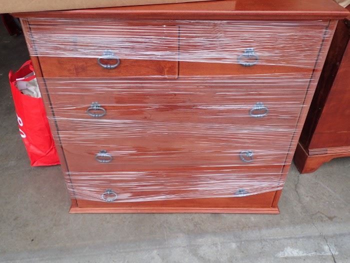 CHERRY BEDROOM SET / ARMOIRE / DRESSER / BED / MATTRESS