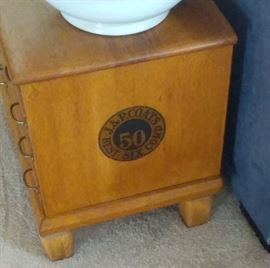 J & P COATS THREAD HOLDER DRAWERED CABINET