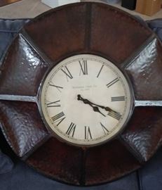HAMMERED COPPER CLOCK / LARGE ROUND