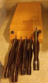 CUTCO KNIVES AND BLOCK